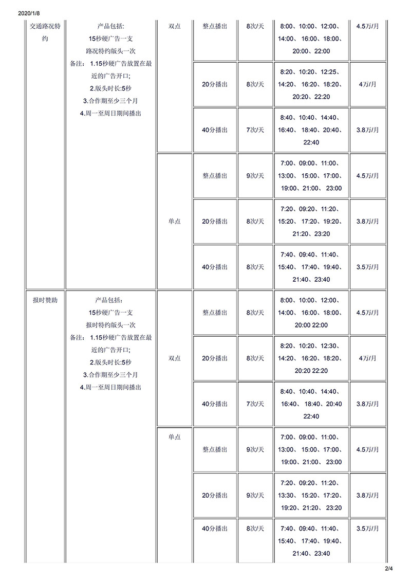 湛江电台FM102.1交通音乐广播2016年广告价格