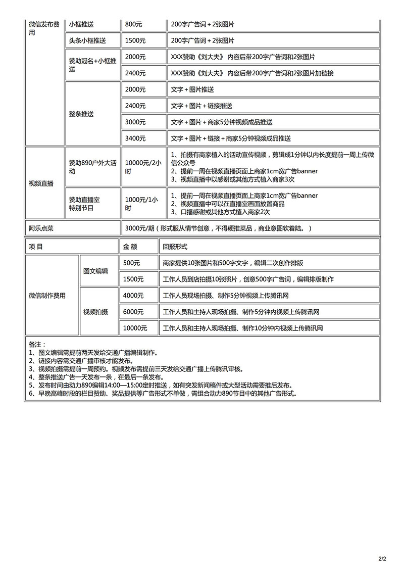 襄阳人民广播电台交通广播（FM89.0）2017年广告价格