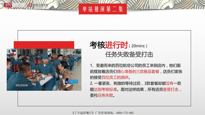 《了不起的餐厅》北京卫视2020年广告招商方案
