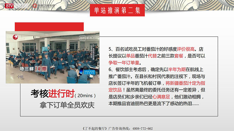 《了不起的餐厅》北京卫视2020年广告招商方案
