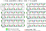 上海地铁3号线内包车广告尺寸示意图