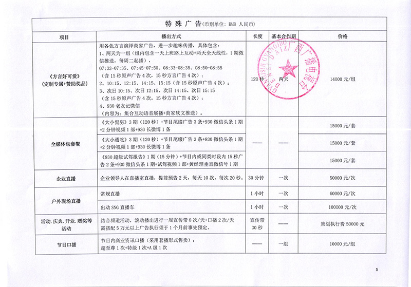 2019年广西私家车930广播广告价格表