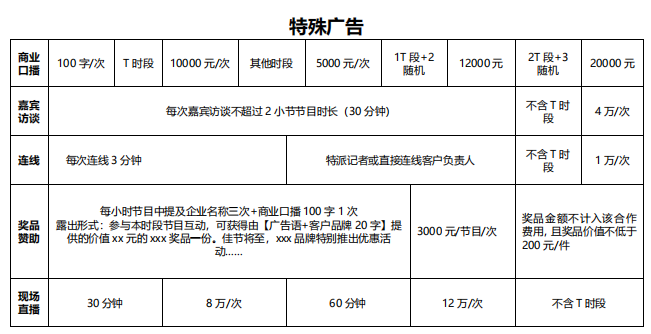 2019年四川旅游生活广播FM97.0广告价格表